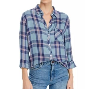 Rails Blue & Red Plaid Button Down Shirt sz Small